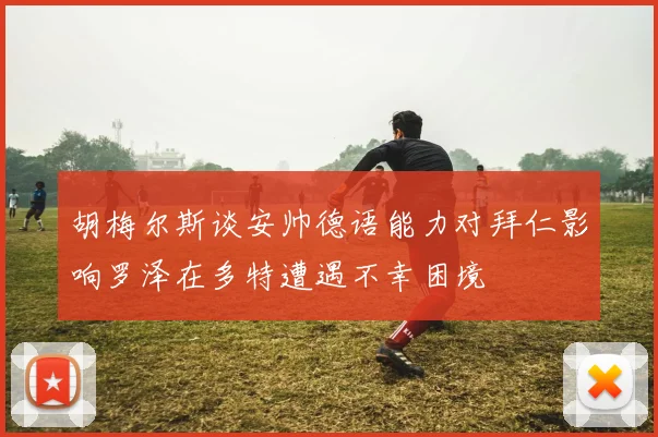 胡梅尔斯谈安帅德语能力对拜仁影响罗泽在多特遭遇不幸困境
